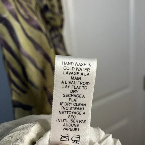 Komarov Zebra Animal Print Chiffon Gauze  Midi Dress Womens XL - Picture 7 of 7